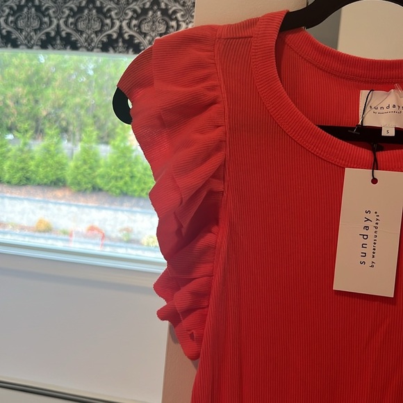 NWT ruffle sleeve dress - Picture 3 of 4